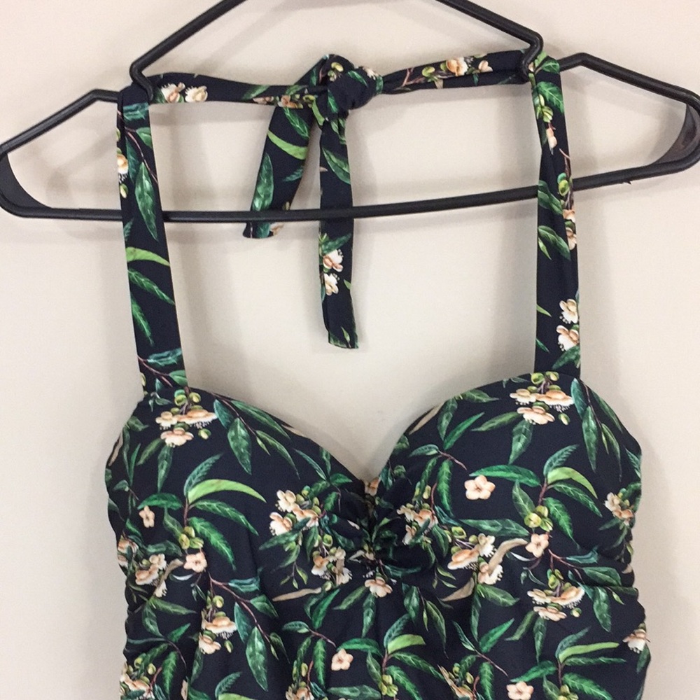 NWOT Dark Tropical One Piece Bathing Suit Size XXL - Picture 2 of 14